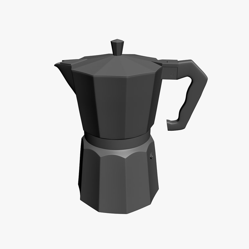  3ds  max  moka pot 