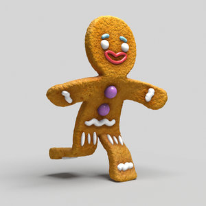 3d model gingerbread cookie