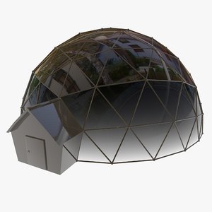 3d geodesic house