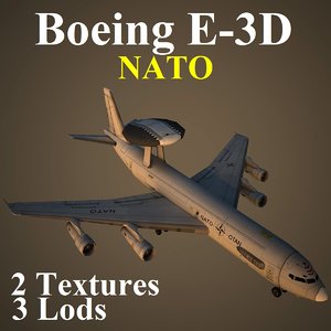 3d boeing nat aircraft 3