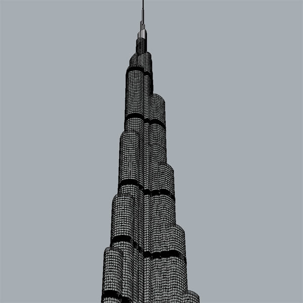 3d burj khalifa