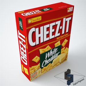 free cheez-it white cheddar snack 3d model