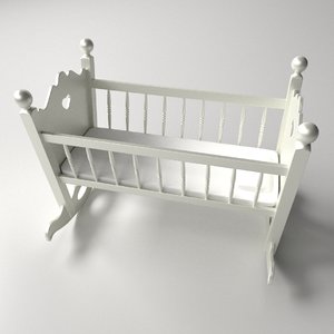 baby cradle 3d model