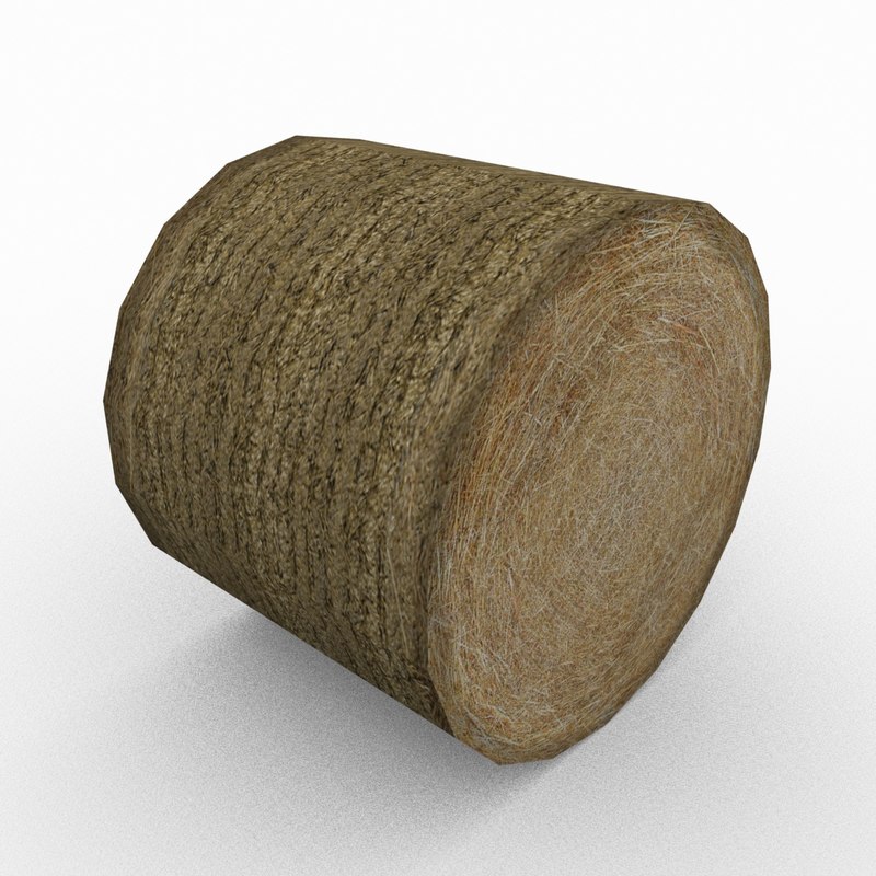 free hay 3d blender model hay bale model 3d