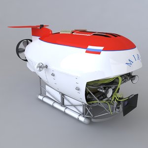 submarine mir-2 3d model