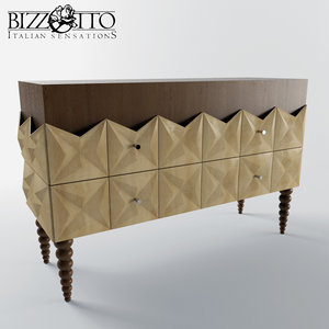 3d model of commode bizzotto