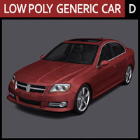 3ds max generic car - d