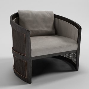 3d model dryga armchair - artefacto