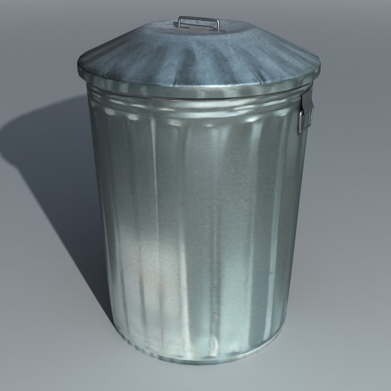 metal dustbin