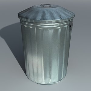 max metal dustbin trashcan