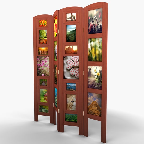 photo frame room divider 3d model