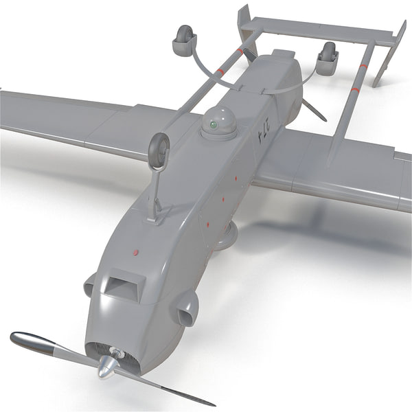 3ds max rq5 hunter unmanned aircraft plane