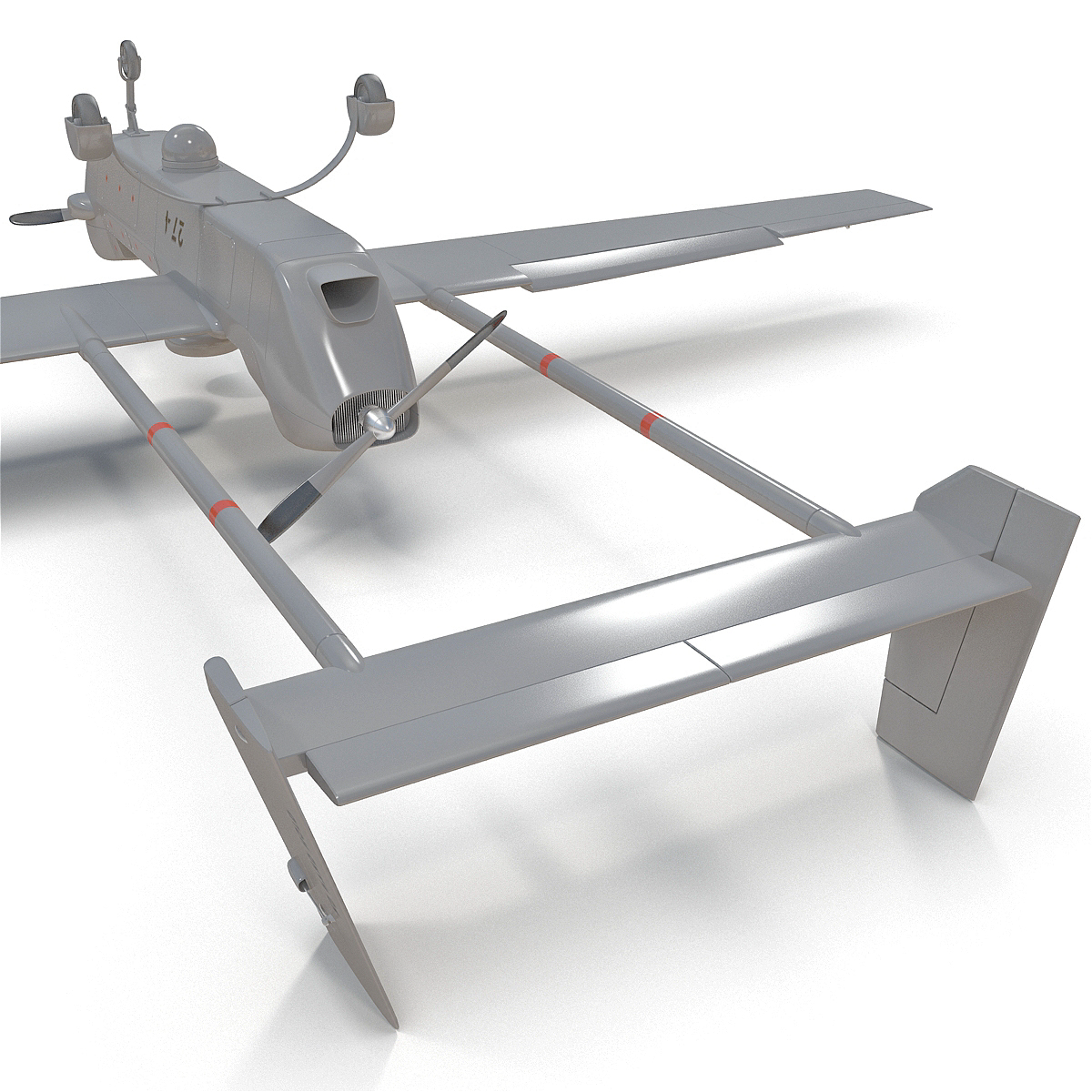 3ds max rq5 hunter unmanned aircraft plane