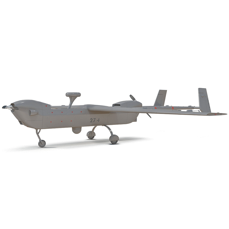 3ds max rq5 hunter unmanned aircraft plane