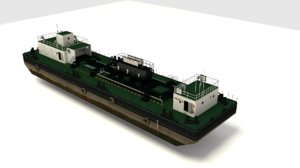 barge 3d model