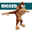 rigged cartoon monkey ma