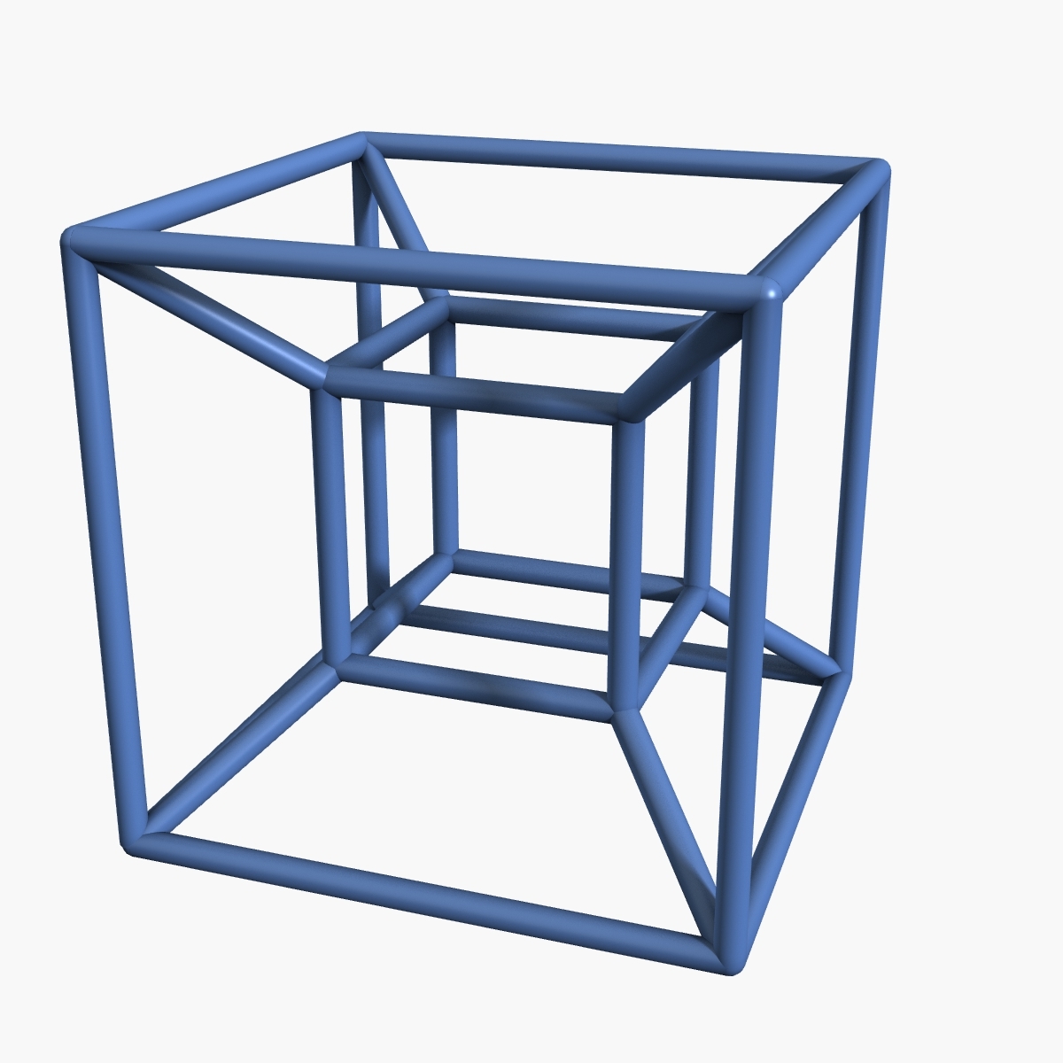 hypercube cube 3d model