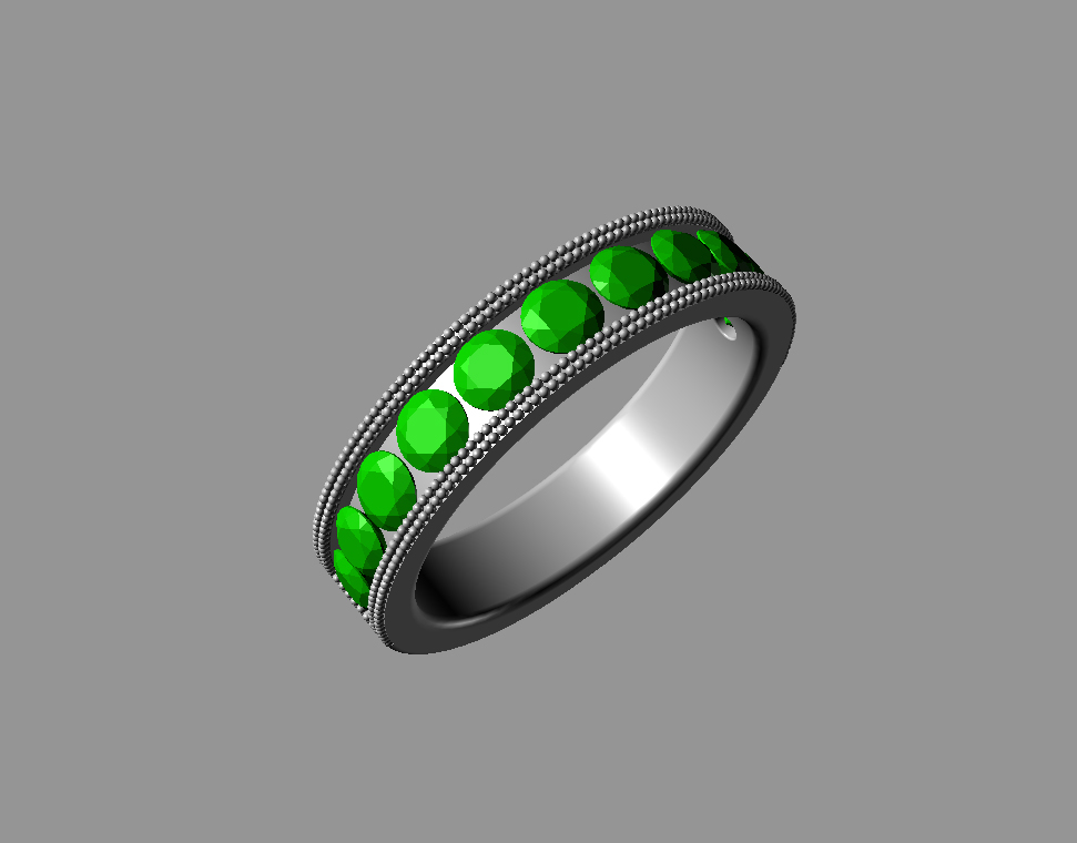 经典男性结婚戒指3d模型