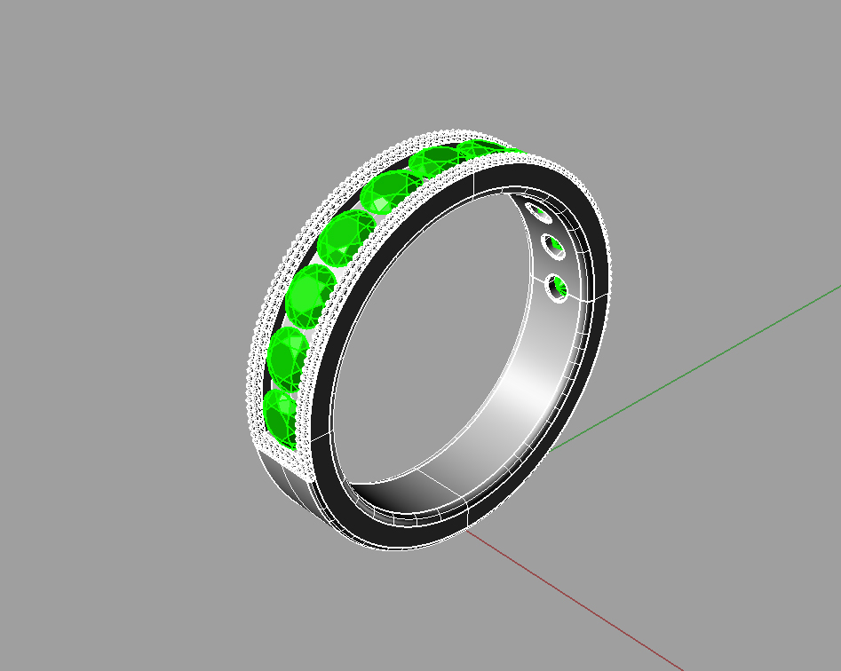 经典男性结婚戒指3d模型