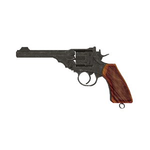 3d model webley revolver