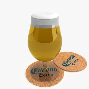 beer glass 3d max