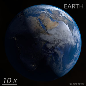 realistic earth 3d max