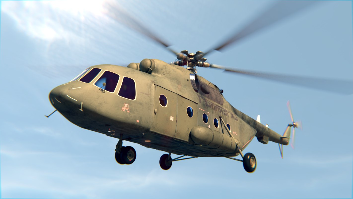 mi-17 helicopter chopper 3ds