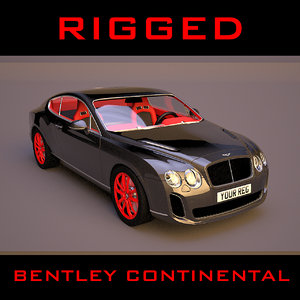 3d model of bentley continental supersports