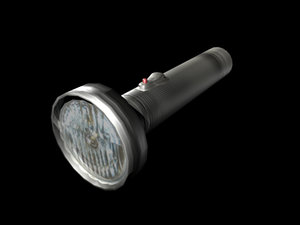 3d obj polly classic aluminium flashlight