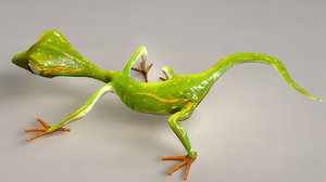 photorealistic gecko animate 3d obj