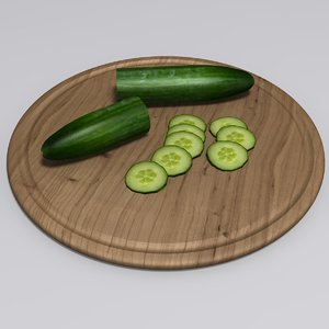 3ds realistic cucumber