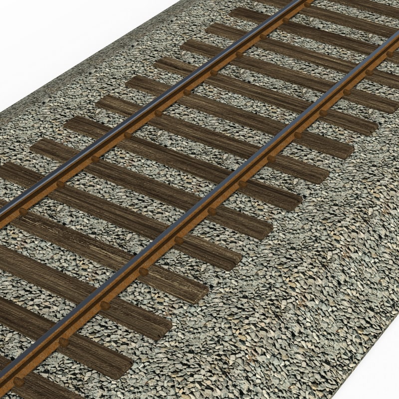 obj narrow gauge railroad track