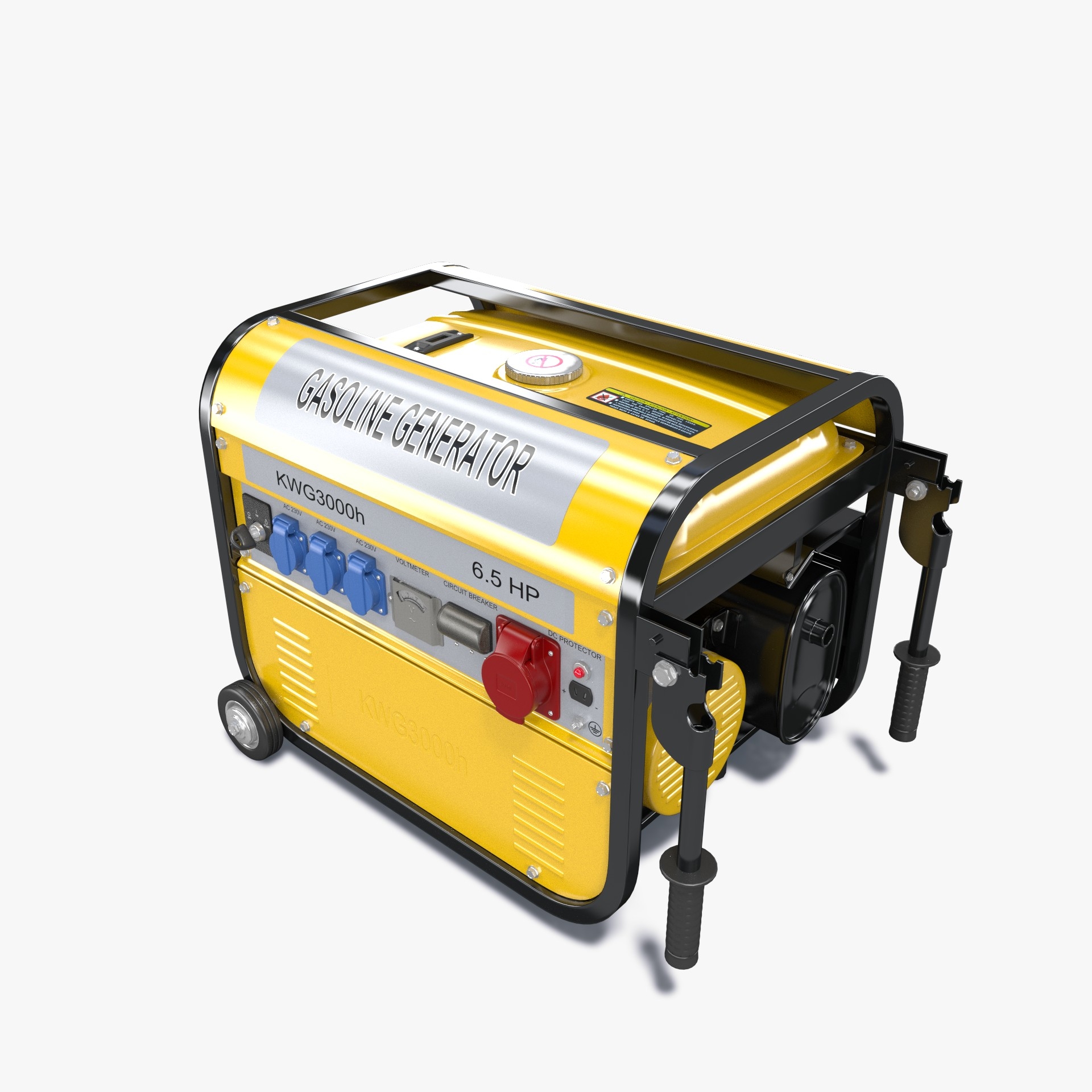 portable electric generator 3d model