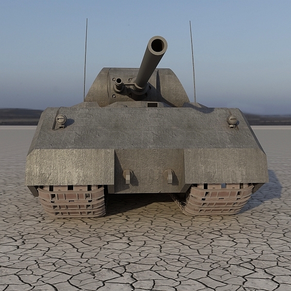  3d  maus  german tank model 