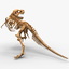 dinosaur t-rex bones skeleton lwo