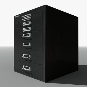 3ds max bisley filing cabinet drawers
