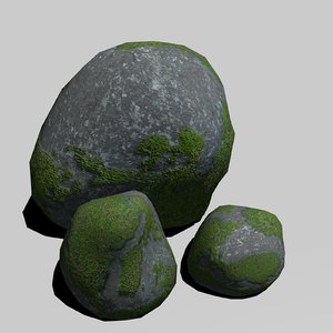 stones rocks 3d obj