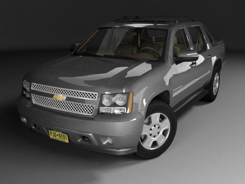 3d model chevrolet avalanche gmt900