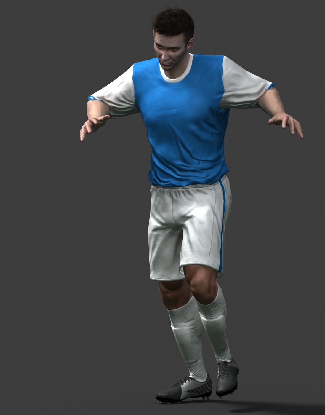 3d soccer player model