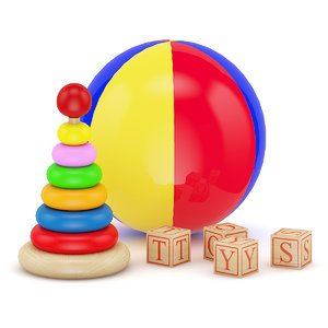 3d model of ball blocks toy