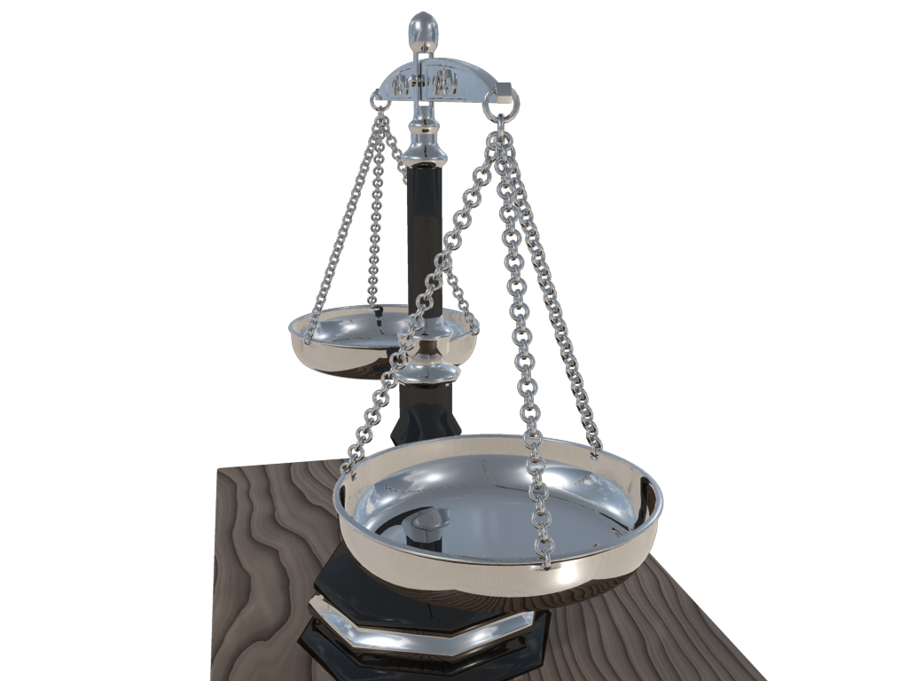 3d model scales justice
