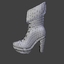 3d female boot model