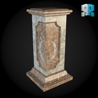 3dsmax pedestal