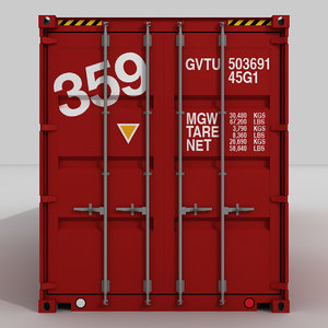 40 shipping container 3d model