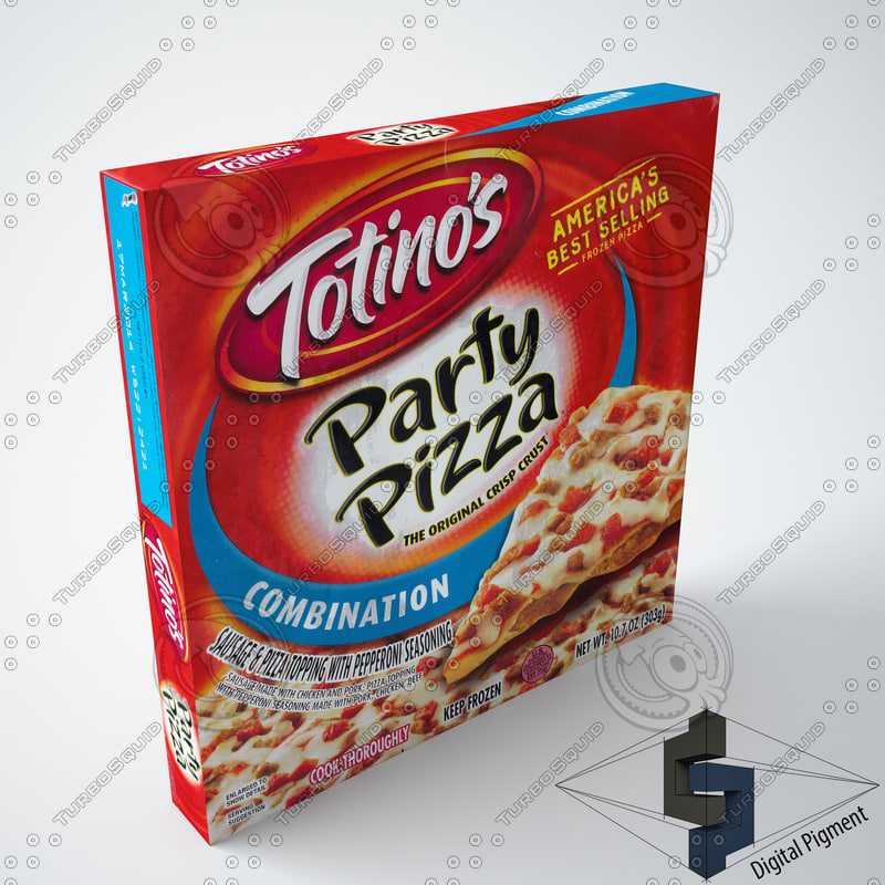 3d totino s combination pizza model