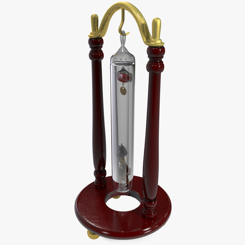 3d model galileo thermometer