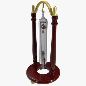 3d model galileo thermometer
