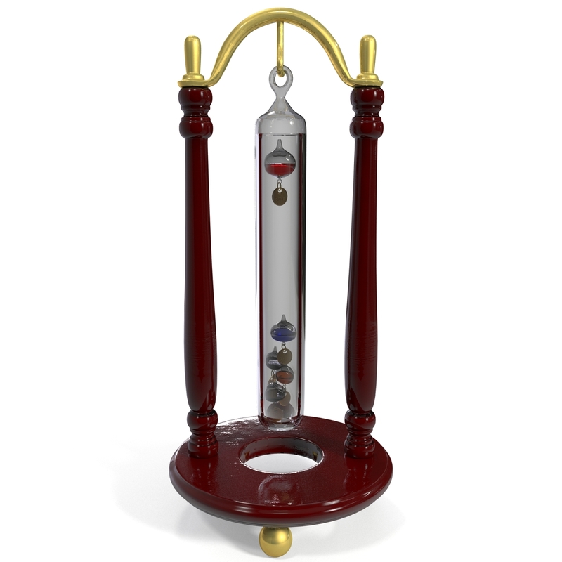 3d model galileo thermometer