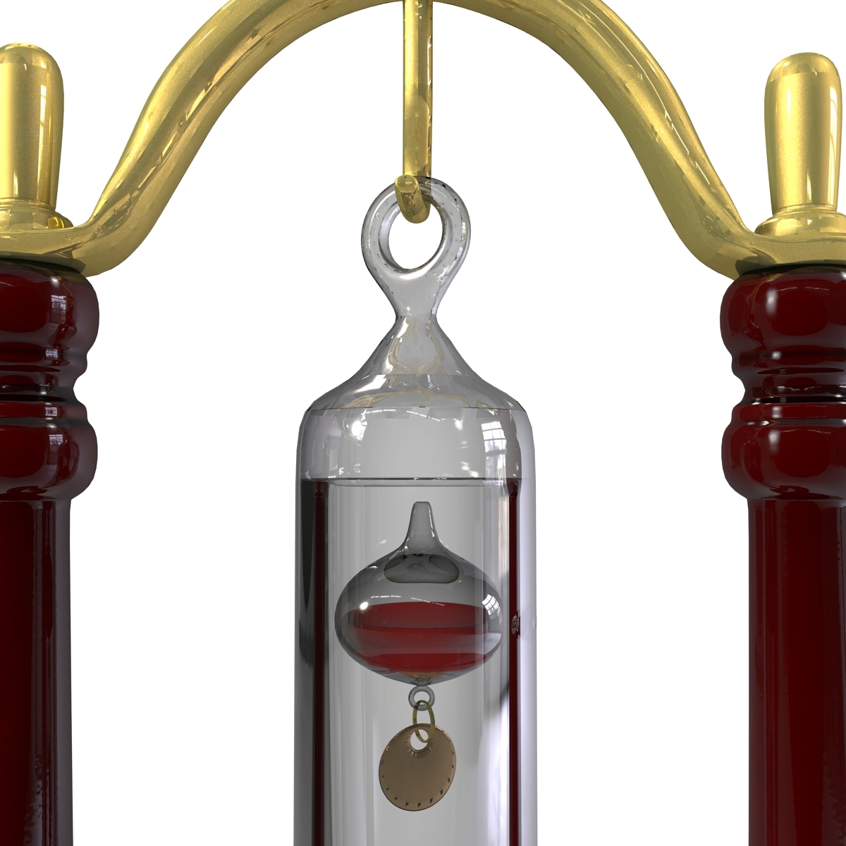 3d model galileo thermometer