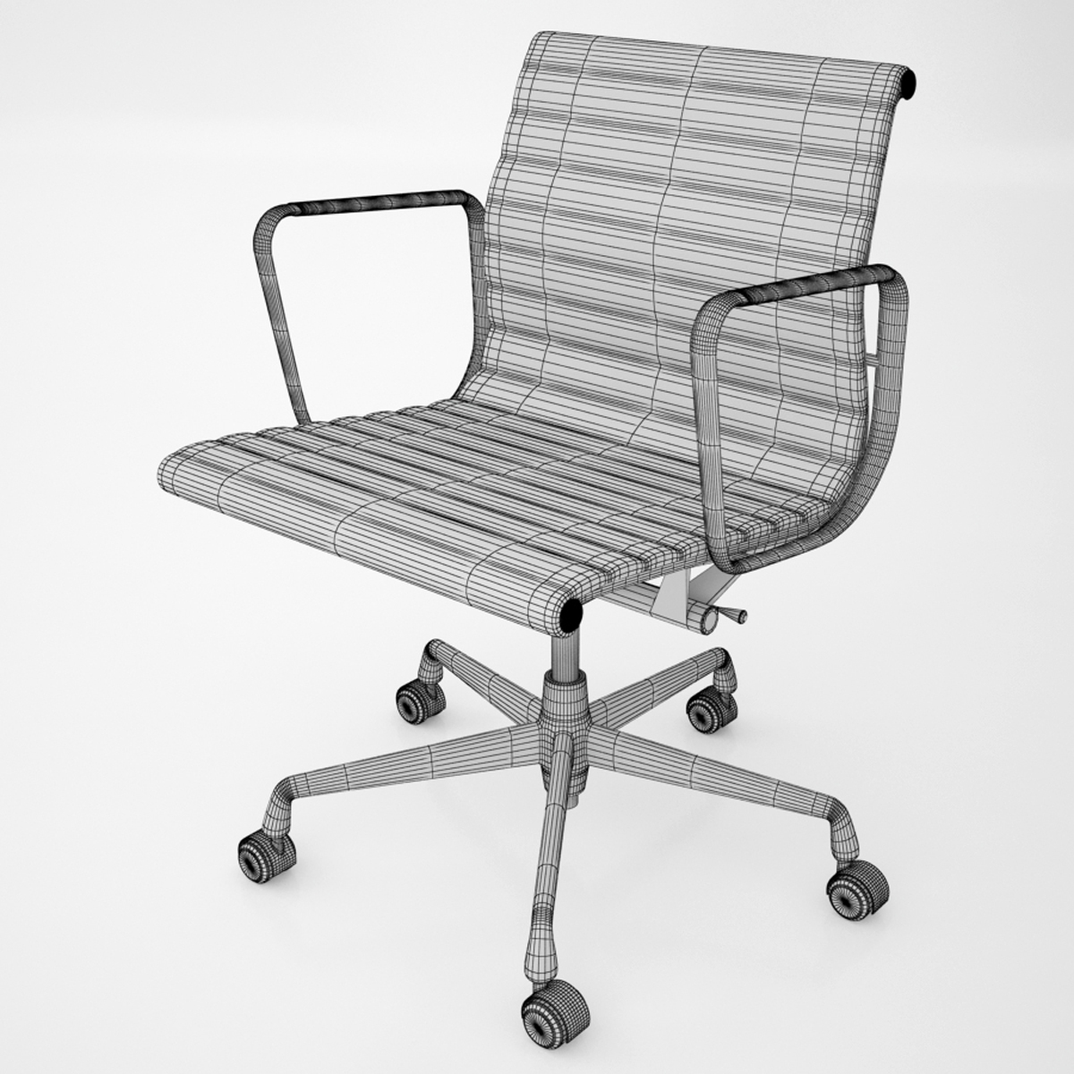 vitra office chair 3d model